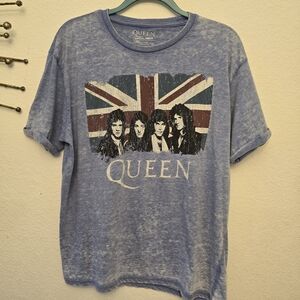 Queen Blue Vintage Band Tee For Women